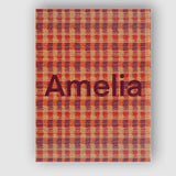 Personalised Name Warm Earth Tone Woven Custom  Modern Room Accent Elegant Feature Canvas Wall Art Print Decor Picture Ready to Hang