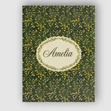 Personalised Name Elegant Olive Branch Custom  Unique Gift Idea Modern Room Accent Canvas Wall Art Print Decor Picture Ready to Hang