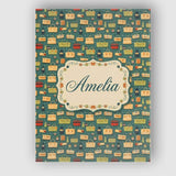 Personalised Name Cute Picnic Baskets and Custom  Unique Gift Idea Elegant Feature Canvas Wall Art Print Decor Picture Ready to Hang