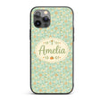 Soft Pastel Picnic Basket and Printed Design Custom Name Protective Phone Case Mobile Cover Durable Everyday Smartphone Shock Resistant