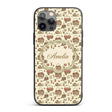 Rustic Picnic Basket with Strawberries and Garden Custom Name Protective Phone Case Mobile Cover Durable Everyday Smartphone Shock Resistant