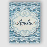 Personalised Name Seagulls Flying Over Custom  Modern Room Accent Elegant Feature Canvas Wall Art Print Decor Picture Ready to Hang