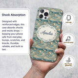 Painterly Seagulls Flying Over Printed Design Custom Name Protective Phone Case Mobile Cover Durable Everyday Smartphone Shock Resistant