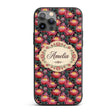 Bold Pink Protea Botanical Floral Printed Design Custom Name Protective Phone Case Mobile Cover Durable Everyday Smartphone Shock Resistant