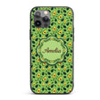 Bright Green Avocado Minimal Pattern Charming Custom Name Protective Phone Case Mobile Cover Durable Everyday Smartphone Shock Resistant
