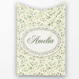Delicate Green Vine Leaves with Small Red Berries Seamless Pattern  Personalised Custom Name Super Soft Fleece Blanket Bed Sofa Throw