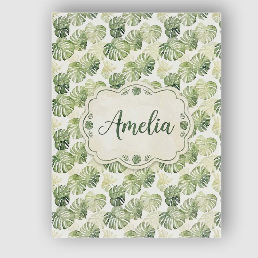 Personalised Name Minimal Pale Green Custom Premium Decorative Design Modern Room Accent Canvas Wall Art Print Decor Picture Ready to Hang