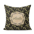 Custom Name Dark Realistic Avocado Fruit Pattern Cute Unique Square Filled Cushion Throw Pillow Sofa Bed Home Decor Zip Washable UK Made