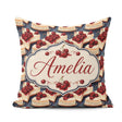 Custom Name Cherry Cheesecake Dessert Sweet Treat Pattern Lovely Square Filled Cushion Throw Pillow Sofa Bed Home Decor Zip Washable UK Made