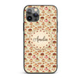 Vintage Cake Selection with Cherry Printed Design Custom Name Protective Phone Case Mobile Cover Durable Everyday Smartphone Shock Resistant