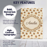 Personalised Name Classic Coffee Cup Custom Premium Decorative Design Modern Room Accent Canvas Wall Art Print Decor Picture Ready to Hang