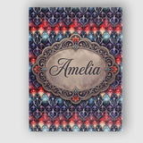 Personalised Name Elegant Gothic Floral Custom  Unique Gift Idea Modern Room Accent Canvas Wall Art Print Decor Picture Ready to Hang