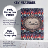 Personalised Name Elegant Gothic Floral Custom  Unique Gift Idea Modern Room Accent Canvas Wall Art Print Decor Picture Ready to Hang