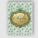 Personalised Name Soft Green Air Plant Custom  Modern Room Accent Elegant Feature Canvas Wall Art Print Decor Picture Ready to Hang