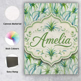 Personalised Name Fresh Tropical Spider Custom  Modern Room Accent Elegant Feature Canvas Wall Art Print Decor Picture Ready to Hang