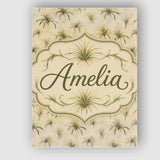 Personalised Name Minimal Beige Air Plant Custom  Unique Gift Idea Elegant Feature Canvas Wall Art Print Decor Picture Ready to Hang