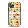 Minimal Tribal Arrow Shapes Earth Tone Seamless Custom Name Protective Phone Case Mobile Cover Durable Everyday Smartphone Shock Resistant