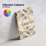 Personalised Name Modern Brush Stroke Custom Stylish Home Interior Contemporary Display Canvas Wall Art Print Decor Picture Ready to Hang