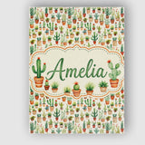 Personalised Name Rustic Desert Potted Custom  Modern Room Accent Elegant Feature Canvas Wall Art Print Decor Picture Ready to Hang