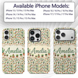 Rustic Desert Potted Cactus Succulent Collection Custom Name Protective Phone Case Mobile Cover Durable Everyday Smartphone Shock Resistant