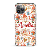 Cute Christmas Gnome Gift Candy Cane Gingerbread Custom Name Protective Phone Case Mobile Cover Durable Everyday Smartphone Shock Resistant