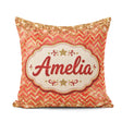 Custom Name Gold Glitter Chevron Festive Seamless Pattern Lovely Square Filled Cushion Throw Pillow Sofa Bed Home Decor Zip Washable UK Made