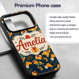Cute Christmas Bear Scarf Gift Box Printed Design Custom Name Protective Phone Case Mobile Cover Durable Everyday Smartphone Shock Resistant