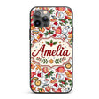 Cute Christmas Santa Gifts Snowman Candy Seamless Custom Name Protective Phone Case Mobile Cover Durable Everyday Smartphone Shock Resistant