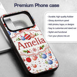 Christmas Hanging Baubles Garland Stars Seamless Custom Name Protective Phone Case Mobile Cover Durable Everyday Smartphone Shock Resistant