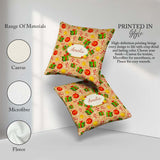 Custom Name Christmas Baubles Candy Cane Boxes Ornaments Festive Square Filled Cushion Throw Pillow Sofa Bed Home Decor Zip Washable UK Made