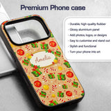 Christmas Baubles Candy Cane Gift Boxes Ornaments Custom Name Protective Phone Case Mobile Cover Durable Everyday Smartphone Shock Resistant