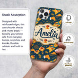 Cute Winter Bears Gifts Lights Cozy Christmas Custom Name Protective Phone Case Mobile Cover Durable Everyday Smartphone Shock Resistant