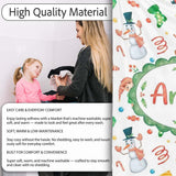 Cute Santa Snowman Reindeer Elf Christmas Holiday Fun Seamless  Personalised Custom Name Super Soft Fleece Blanket Bed Sofa Throw