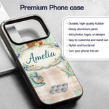 Baking Tools Seamless Pattern Beige Background Custom Name Protective Phone Case Mobile Cover Durable Everyday Smartphone Shock Resistant
