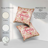 Custom Name Luxury Champagne Bottle Glitter Celebration Seamless Square Filled Cushion Throw Pillow Sofa Bed Home Decor Zip Washable UK Made