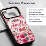 Cute Christmas Cats Gifts and Printed Design Custom Name Protective Phone Case Mobile Cover Durable Everyday Smartphone Shock Resistant