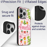 Cute Christmas Gifts Stockings Printed Design Custom Name Protective Phone Case Mobile Cover Durable Everyday Smartphone Shock Resistant