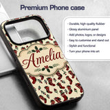 Christmas Stockings Holly Berries Printed Design Custom Name Protective Phone Case Mobile Cover Durable Everyday Smartphone Shock Resistant