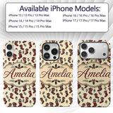 Christmas Stockings Holly Berries Printed Design Custom Name Protective Phone Case Mobile Cover Durable Everyday Smartphone Shock Resistant