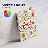 Personalised Name Cute Mouse Gifts Berries Custom  Unique Gift Idea Elegant Feature Canvas Wall Art Print Decor Picture Ready to Hang