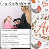 Cute Christmas Birds Gifts Holly Hearts Festive Watercolor Seamless  Personalised Custom Name Super Soft Fleece Blanket Bed Sofa Throw