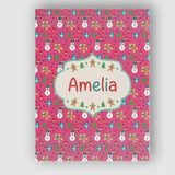 Personalised Name Cute Snowman Gingerbread Custom  Unique Gift Idea Elegant Feature Canvas Wall Art Print Decor Picture Ready to Hang