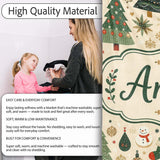 Vintage Christmas Trees Ornaments Snowflakes Festive Seamless Lovely  Personalised Custom Name Super Soft Fleece Blanket Bed Sofa Throw