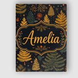 Personalised Name Modern Scandinavian Custom Stylish Home Interior Contemporary Display Canvas Wall Art Print Decor Picture Ready to Hang
