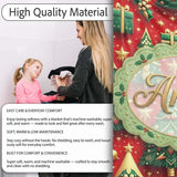 Luxury Christmas Trees with Gold Stars Gifts and Ornaments on Red  Personalised Custom Name Super Soft Fleece Blanket Bed Sofa Throw