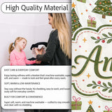 Minimal Christmas Trees with Small Gifts Cute Holiday Seamless  Personalised Custom Name Super Soft Fleece Blanket Bed Sofa Throw