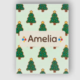 Personalised Name Cute Cartoon Christmas Custom  Unique Gift Idea Elegant Feature Canvas Wall Art Print Decor Picture Ready to Hang