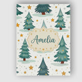 Personalised Name Winter Snowy Christmas Custom  Unique Gift Idea Elegant Feature Canvas Wall Art Print Decor Picture Ready to Hang