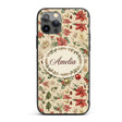 Vintage Christmas Ornaments with Printed Design Custom Name Protective Phone Case Mobile Cover Durable Everyday Smartphone Shock Resistant