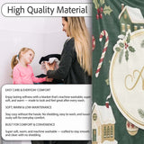 Dark Vintage Christmas Village Houses Snowy Scene and Ornaments  Personalised Custom Name Super Soft Fleece Blanket Bed Sofa Throw